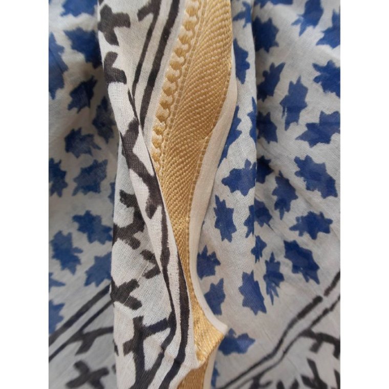 Craft Sisters - Bagru Scarf - Blue - 201