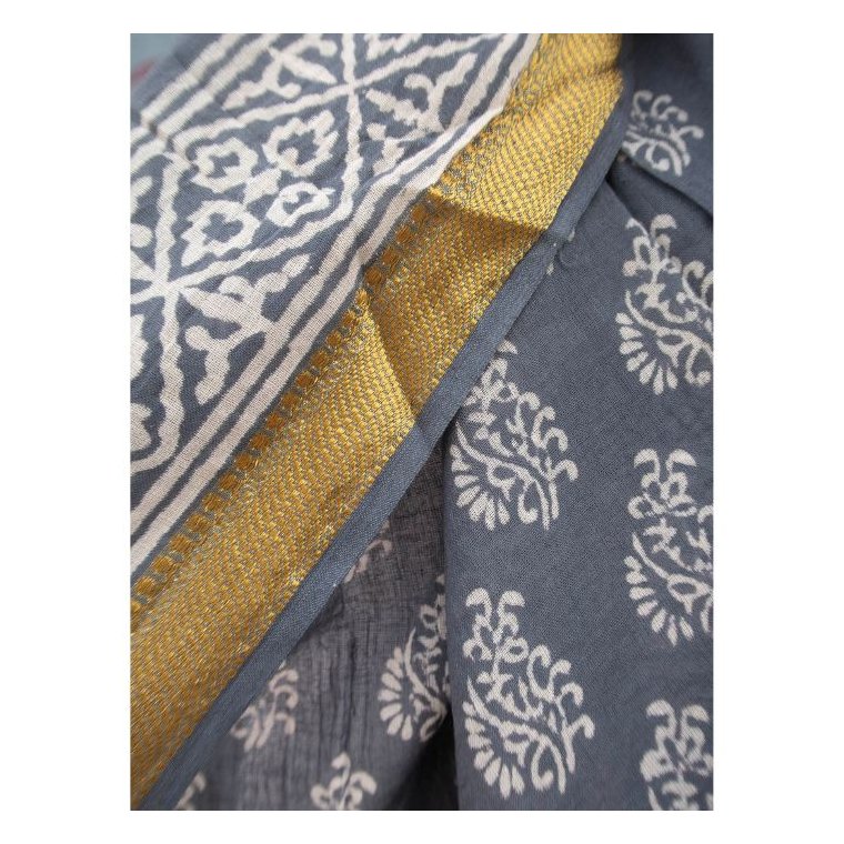 Craft Sisters - Bagru Scarf - Navy Blue - 214