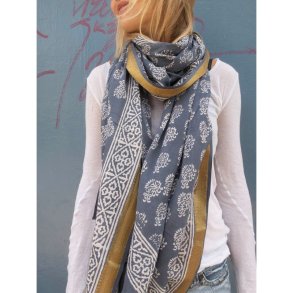 Craft Sisters - Bagru Scarf - Navy Blue - 214