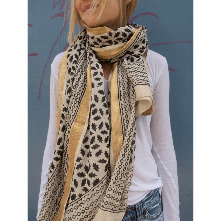 Craft Sisters - Bagru Scarf - Black - 102