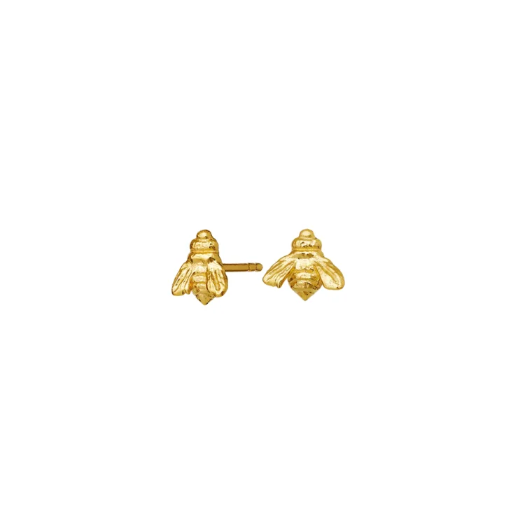 Maanesten - Bee Earrings - Forgyldt