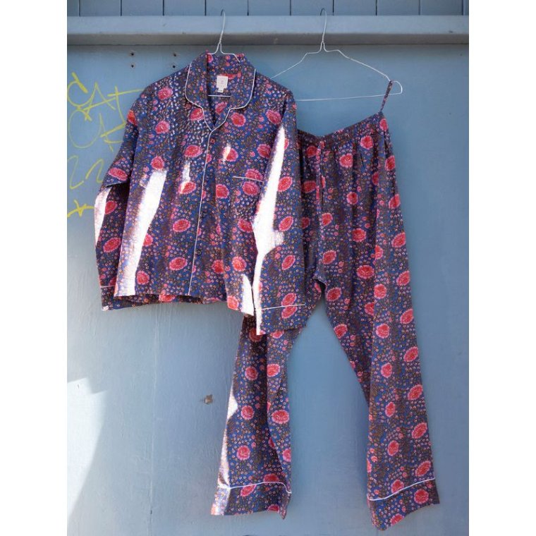 Craft Sisters - Classic Pyjamas Blockprint - Blue Lapis