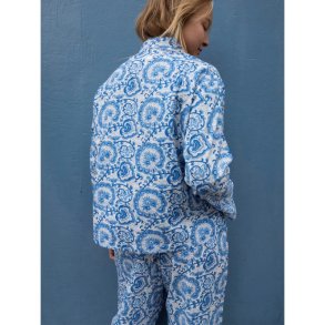 Craft Sisters - Classic Pyjamas Blockprint - Blue Porcelain