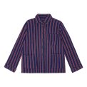 HABIBA - BOLSTER STRIPE QUILTED JACKET - INDIGO