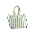 Bongusta - Naram Handbag Small	- pure white & grass