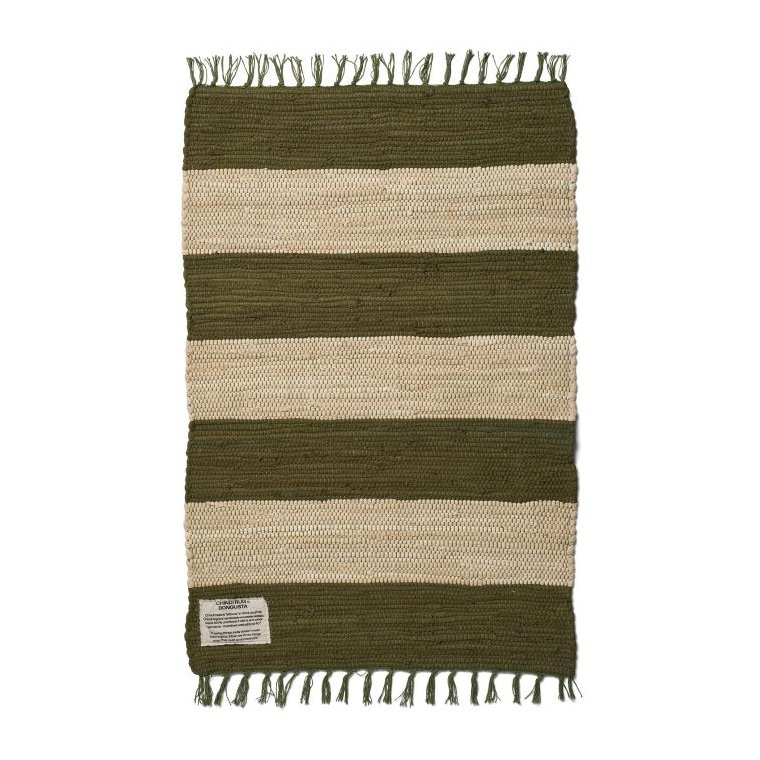 Bongusta - Chindi rug 60x90 - army & beige	