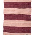 Bongusta - Chindi rug 60x90 - wine & peach