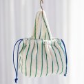 Bongusta - Naram Handbag Small	- pure white & grass