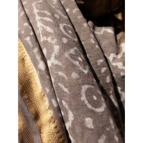 Craft Sisters - Bagru Scarf - Brown Grey - 127