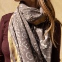 Craft Sisters - Bagru Scarf - Brown Grey - 127