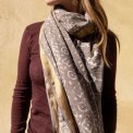 Craft Sisters - Bagru Scarf - Brown Grey - 127
