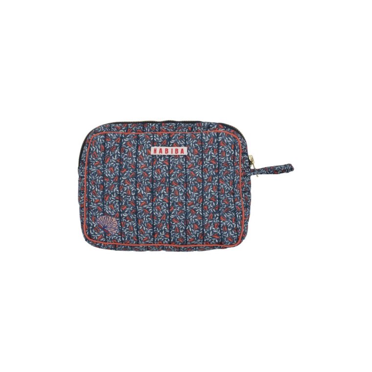 HABIBA - CAMPANULA MAKEUP CLUTCH - INDIGO