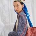 HABIBA - CAMPANULA QUILTED CHINA JACKET - INDIGO