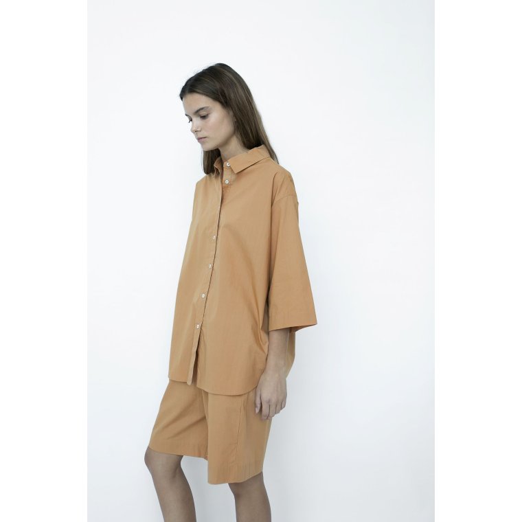 Studio Feder - CECILIA SHIRT - POPLIN - NUT