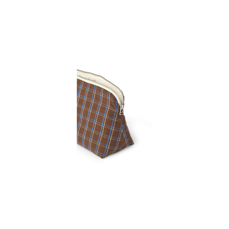 Studio Feder - CELIA MINI TOILETRY BAG - COTTON - CHESTNUT	