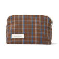 Studio Feder - CELIA MINI TOILETRY BAG - COTTON - CHESTNUT	