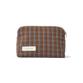 Studio Feder - CELIA MINI TOILETRY BAG - COTTON - CHESTNUT	