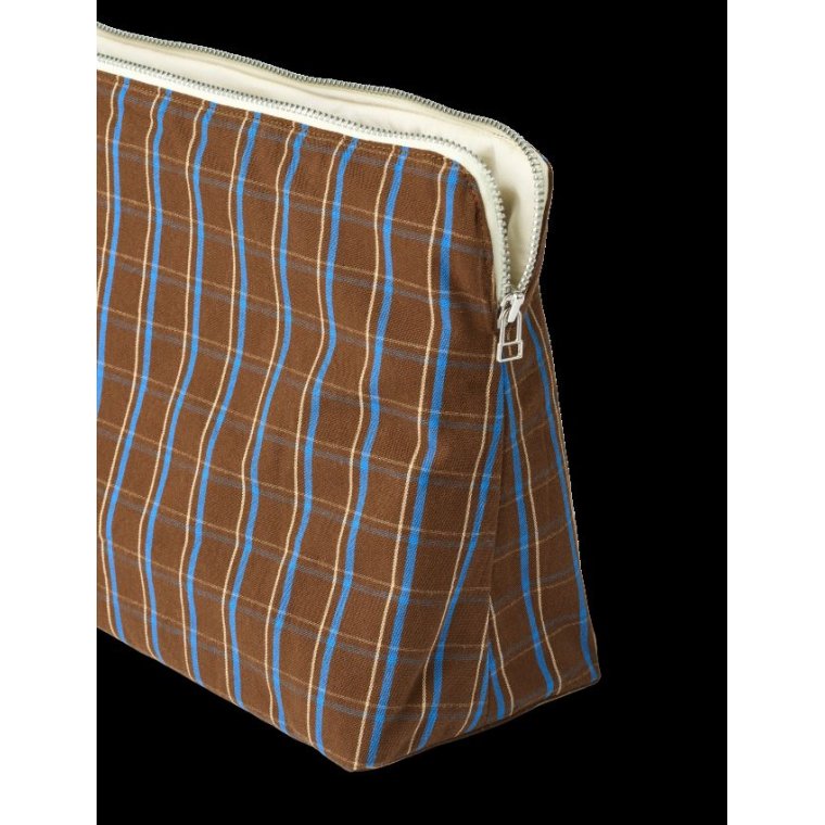 Studio Feder - CELIA TOILETRY BAG - COTTON - CHESTNUT	