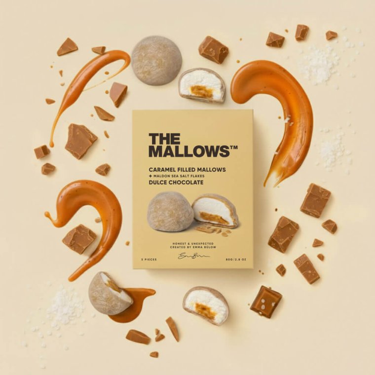 THE MALLOWS - Filled mallows - dulce chokolate - 5 stk.