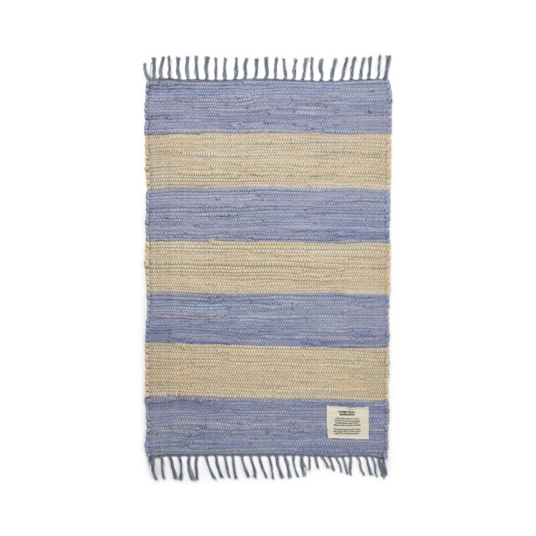 Bongusta - Chindi rug 60x90 - creme & baby lavender