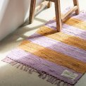 BONGUSTA - Chindi rug 45x60cm - lilac & golden