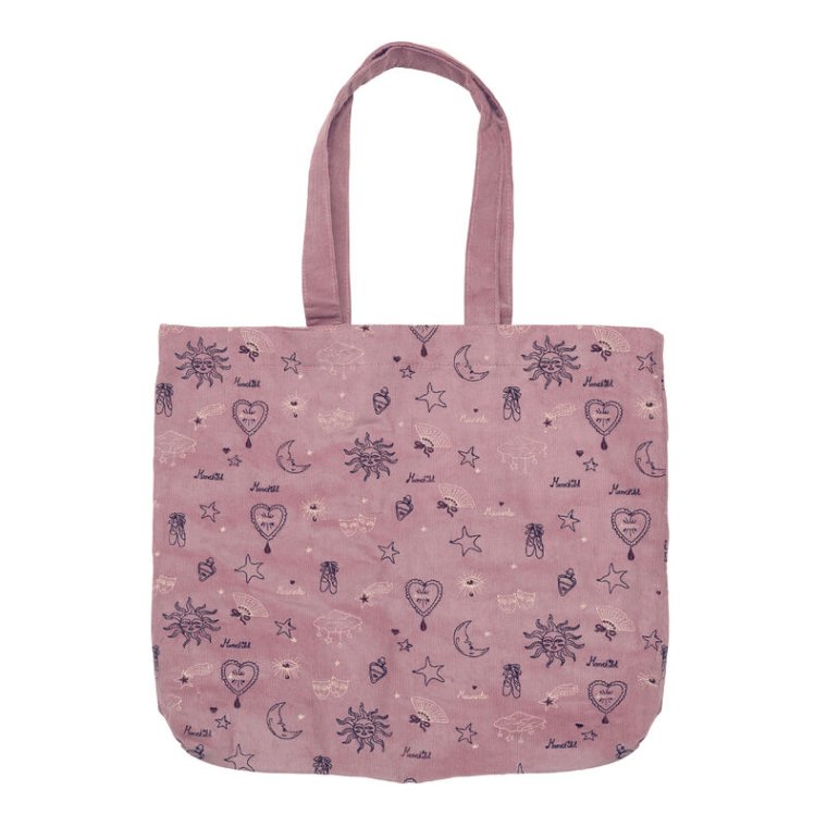 Maanesten - Magic Corduroy Totebag Purple Theatre Magic