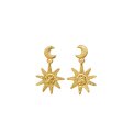 maanesten - Cyra Earrings - forgyldt