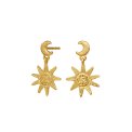 maanesten - Cyra Earrings - forgyldt