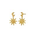 maanesten - Cyra Earrings - forgyldt