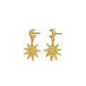 maanesten - Cyra Earrings - forgyldt