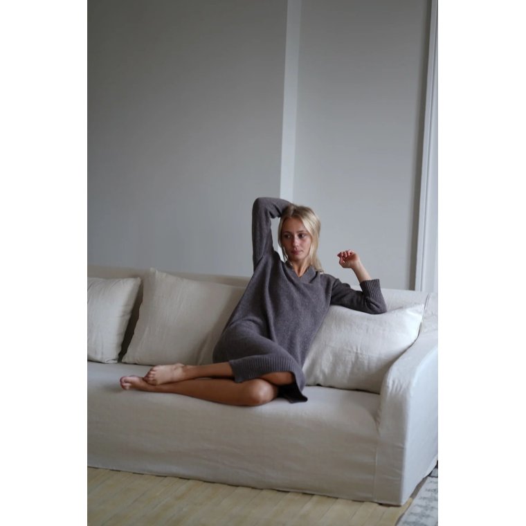 Blue - Mette Dress - Coffee melange