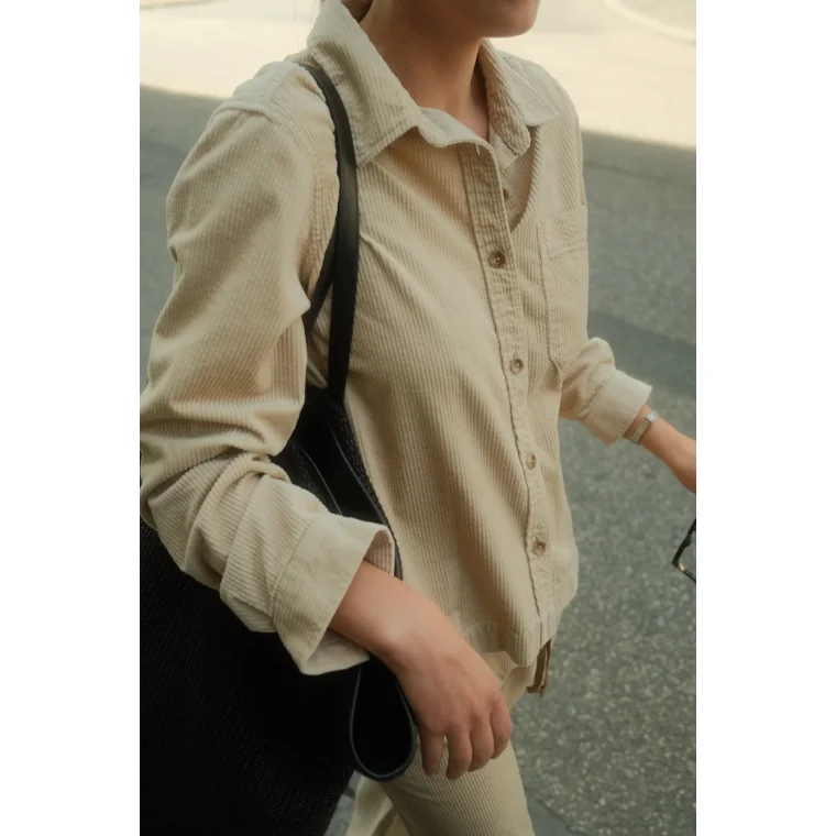 Blue - Gas corduroy Shirt - Vax