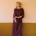 HABIBA - ROMANIA LONG DRESS - BURGUNDY
