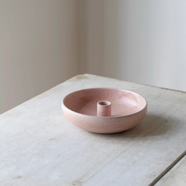 Julie Damhus Studio - Oda lysestage sk�l stor - rosa