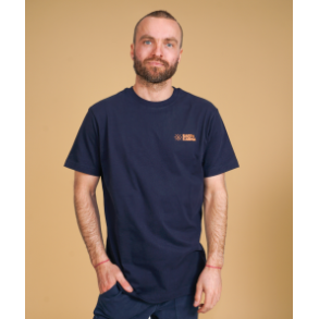 ELSK - EARTH KARMA BRUSHED T-SHIRT - DARK NAVY