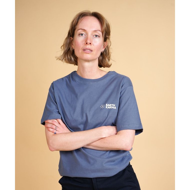 ELSK - EARTH KARMA BRUSHED T-SHIRT - 109 VINTAGE BLUE - UNISEX