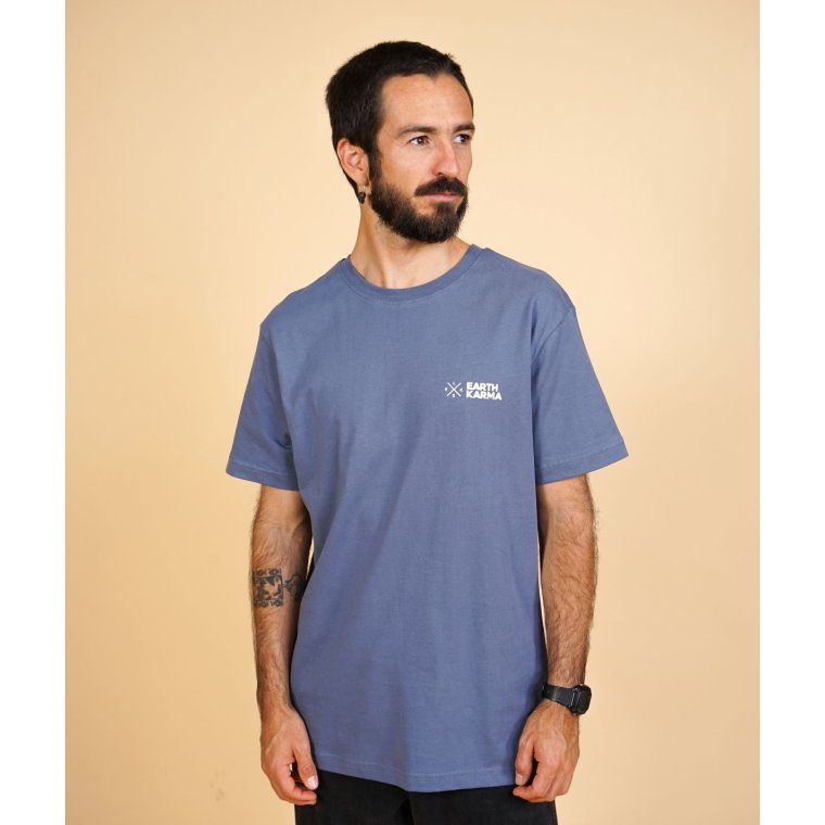 ELSK - EARTH KARMA BRUSHED T-SHIRT - VINTAGE BLUE