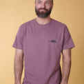 ELSK . EARTH KARMA BRUSHED T-SHIRT - DUSTY AUBERGINE