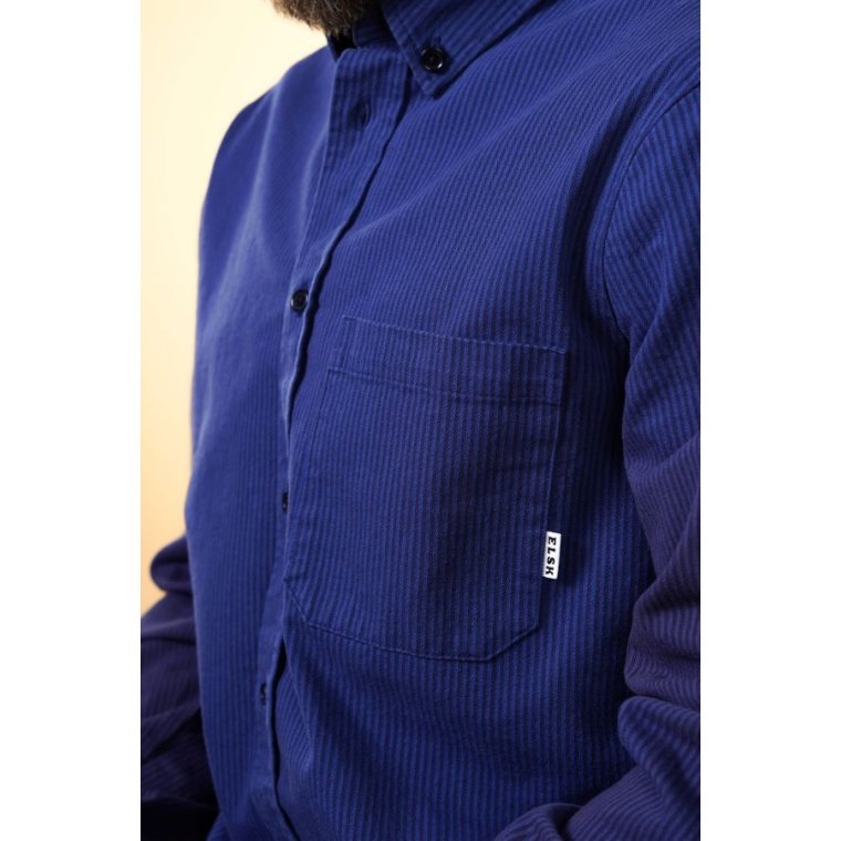 ELSK - EASE MEN'S BD SHIRT - COBALT/NAVY