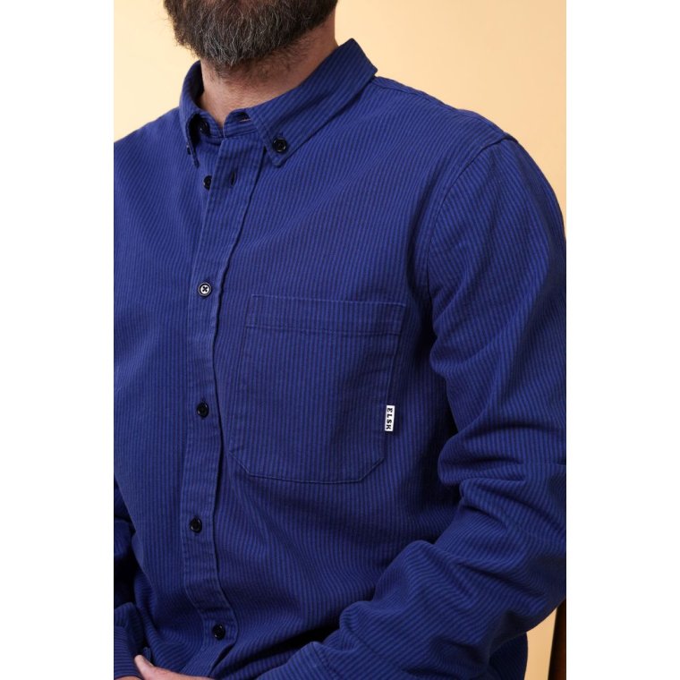 ELSK - EASE MEN'S BD SHIRT - COBALT/NAVY