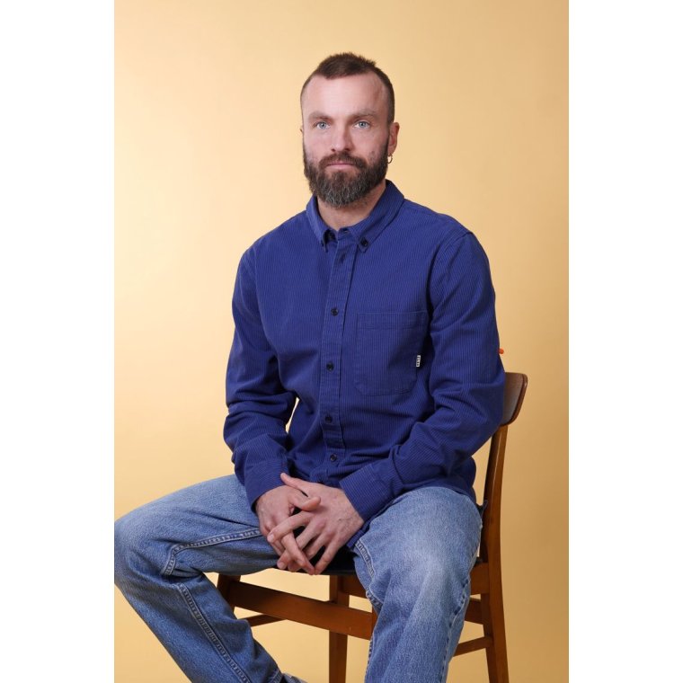 ELSK - EASE MEN'S BD SHIRT - COBALT/NAVY