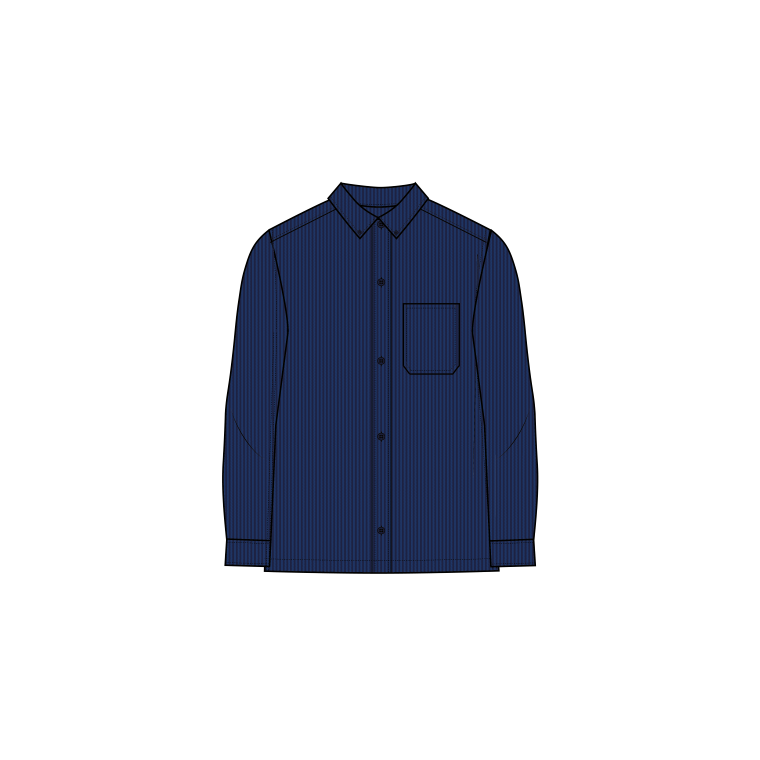 ELSK - EASE MEN'S BD SHIRT - COBALT/NAVY