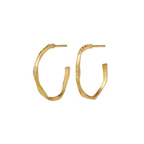 Maanesten - Echo Midi Earrings - Forgyldt