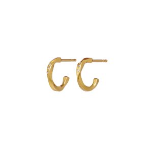 Maanesten - Echo Petite Earrings - Forgyldt