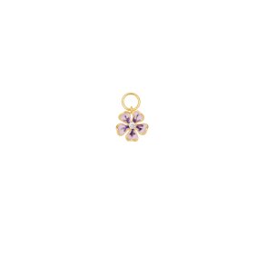 PICO - Enamel Charms - Flower-Purple
