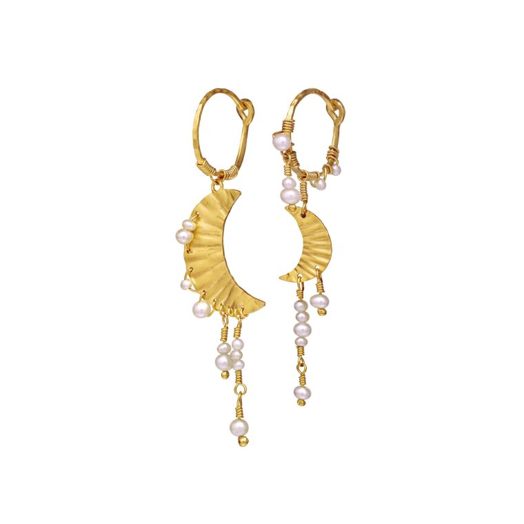 Maanesten - Esta Earrings - Forgyldt