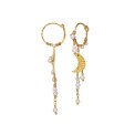 Maanesten - Esta Earrings - Forgyldt