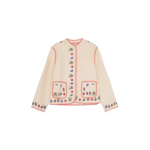 HABIBA - FLORA QUILTED CHINA JACKET - VANILLA