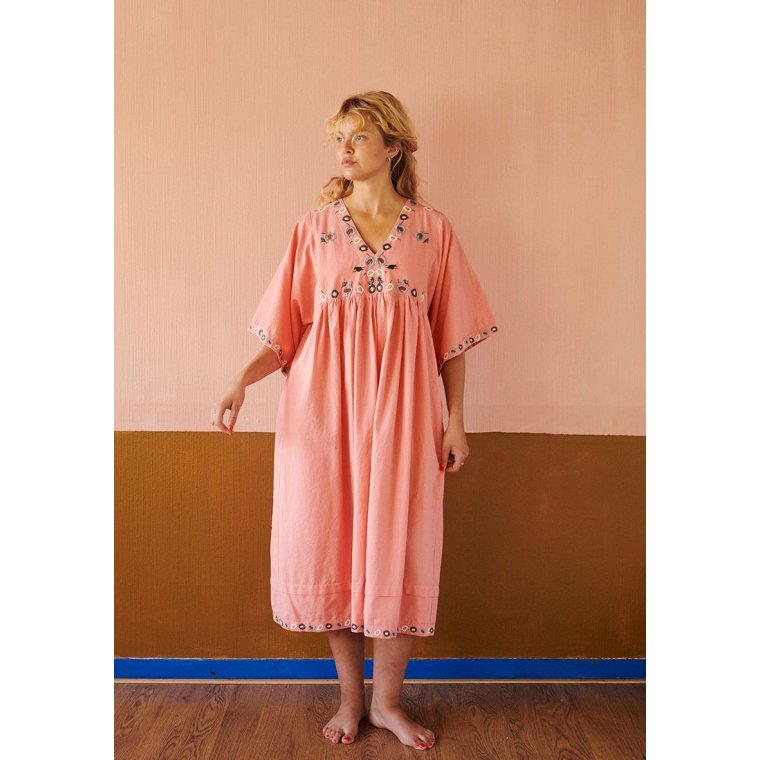 HABIBA - FLORA DRESS 3/4 SLEEVE - BERRY