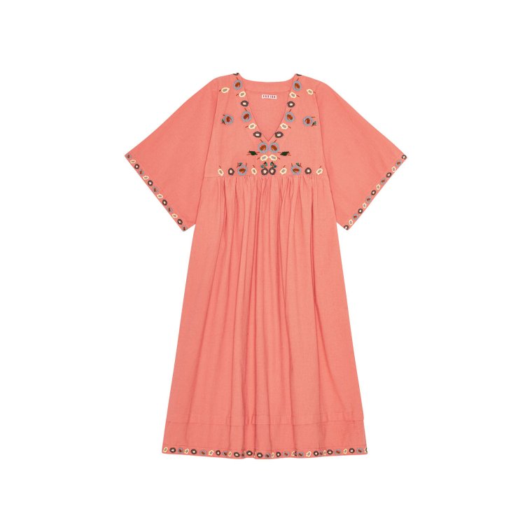 HABIBA - FLORA DRESS 3/4 SLEEVE - BERRY